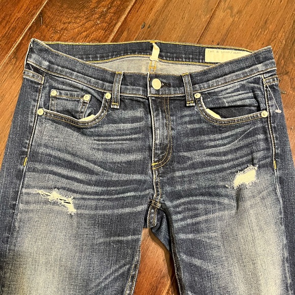 Rag & Bone The Dre Jeans Distressed Size 27 - Picture 2 of 7